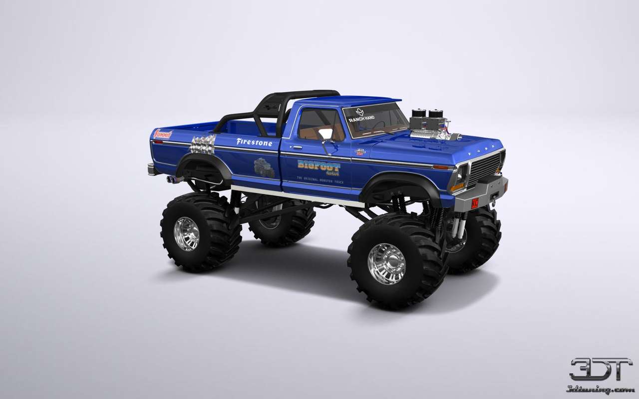 Ford F250 monster truck puzzle online