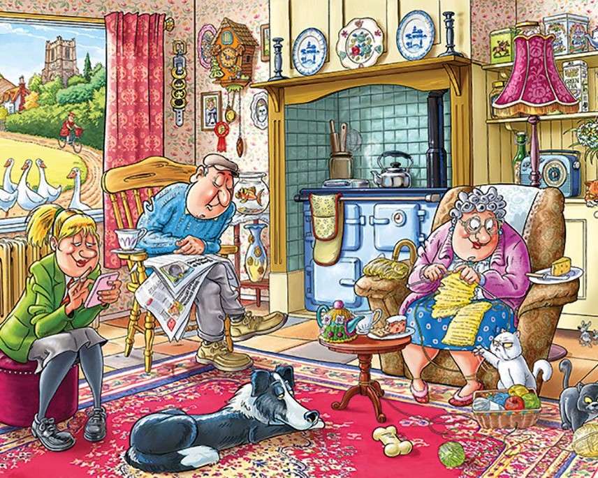 Familia acasă puzzle online