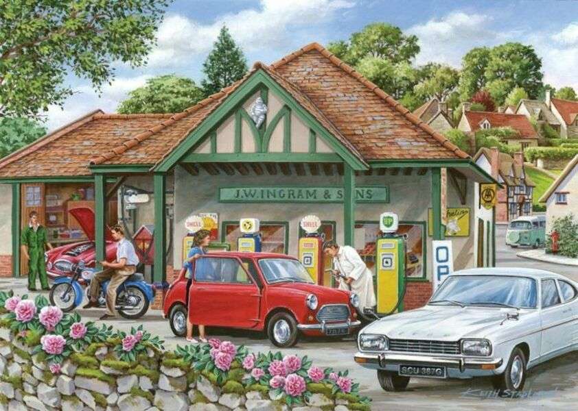 town gas station jigsaw puzzle online