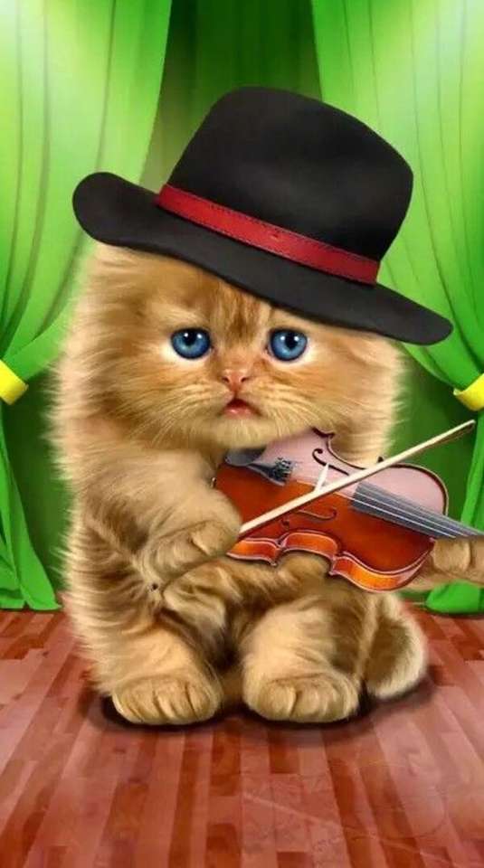 Pisicuța violonistă #35 puzzle online
