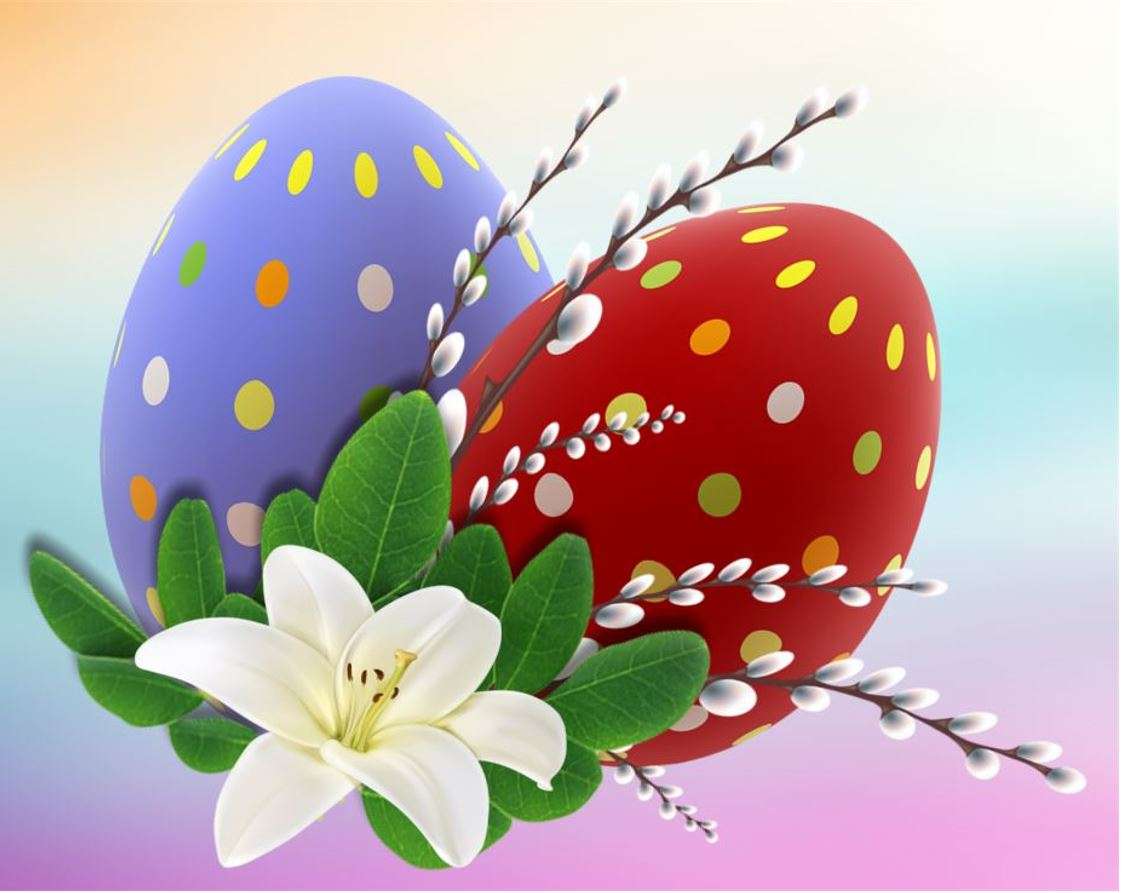 Pascua dos huevos de Pascua rompecabezas en línea