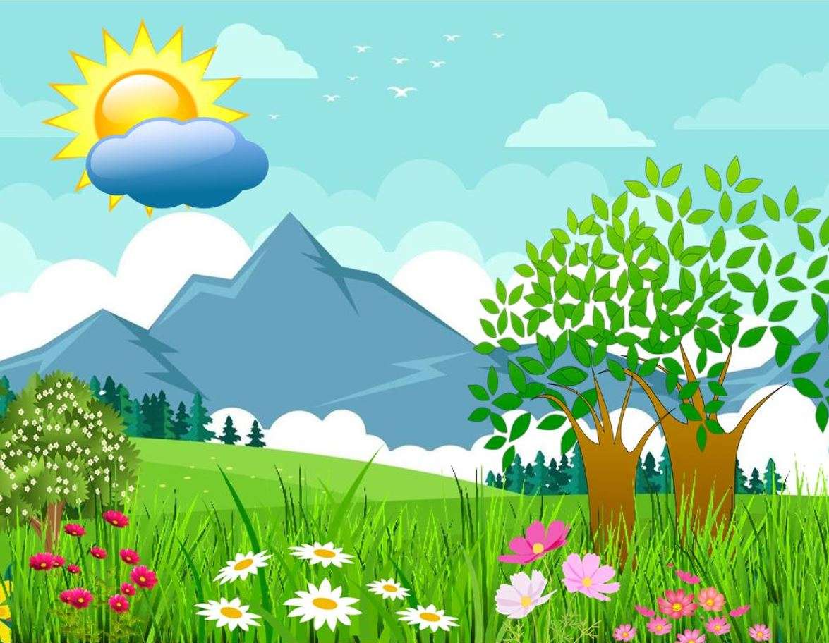 Meadow in the spring of views online puzzle