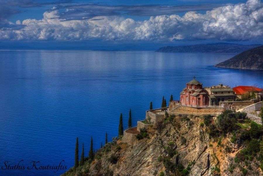Halkidiki berget Athos Grekland pussel på nätet