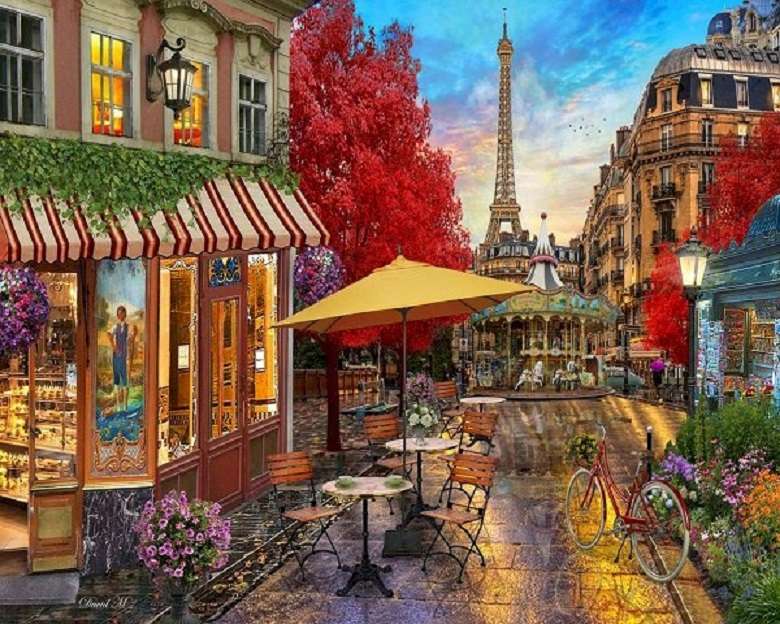 pařížské uličky. skládačky online