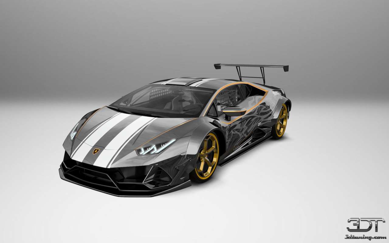 Крутой Lamborghini Huracan lp610 онлайн-пазл
