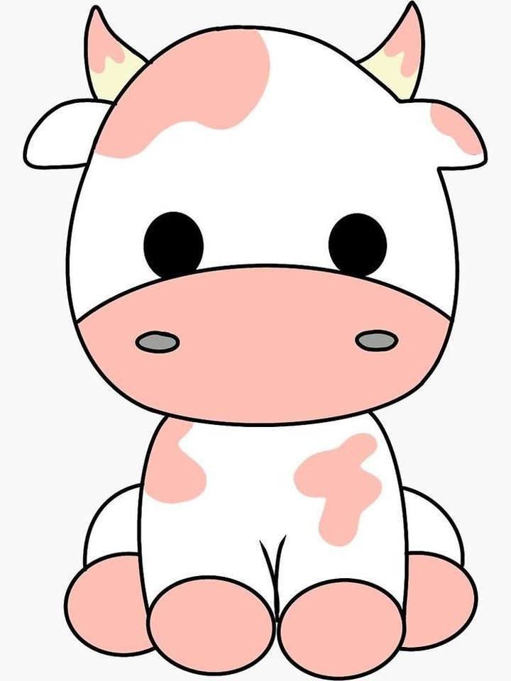 ροζ αγελάδα παζλ online