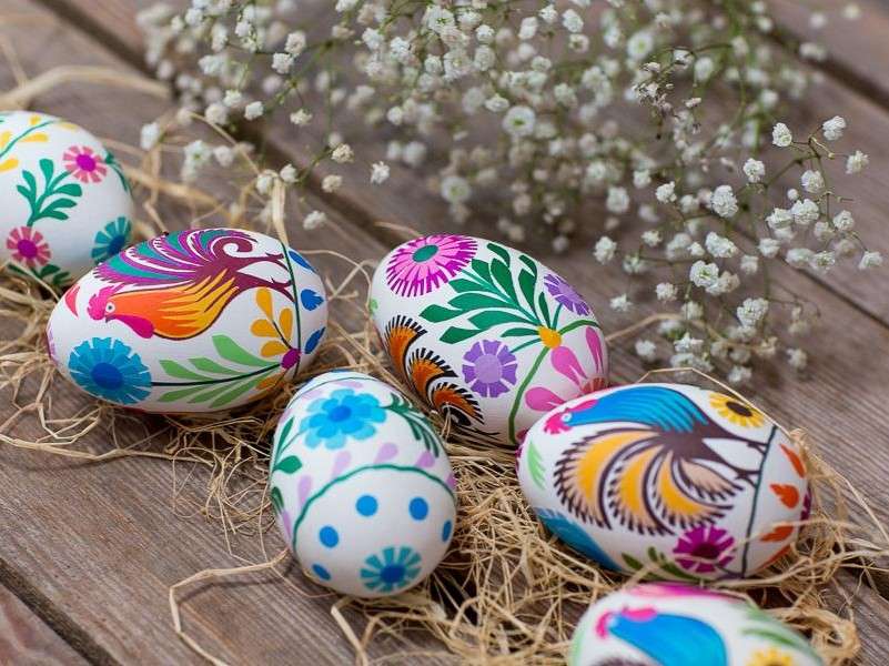 Ouă populare de Paște. puzzle online