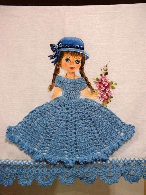 vestido azul claro menina diva puzzle online