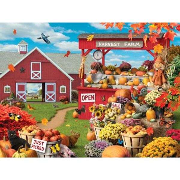 Bauernhof mit Blumenverkauf Puzzlespiel online