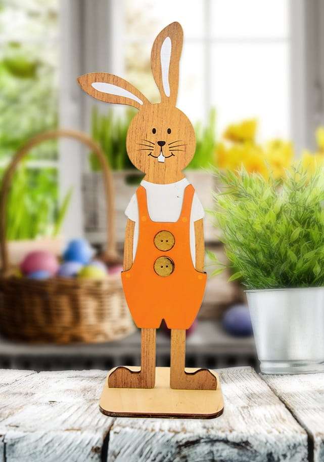 Wooden Easter Bunny online puzzle