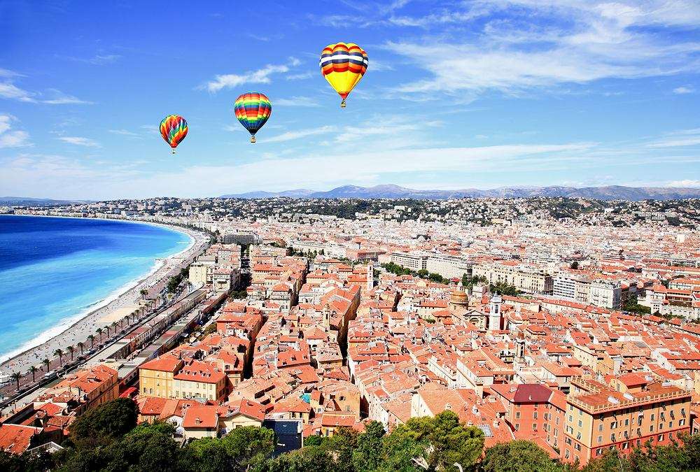 Panorama van Nice legpuzzel online