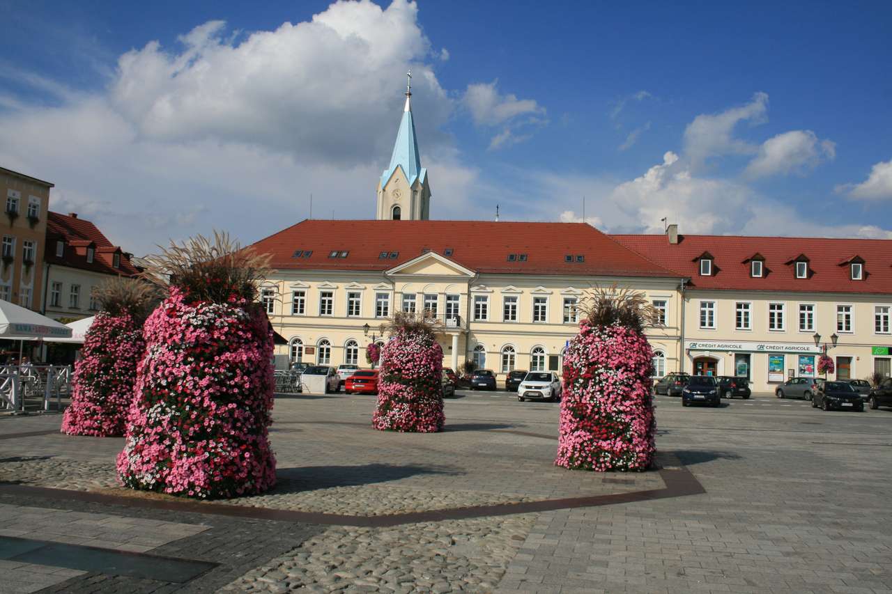 Place du marché à Oświęcim puzzle en ligne
