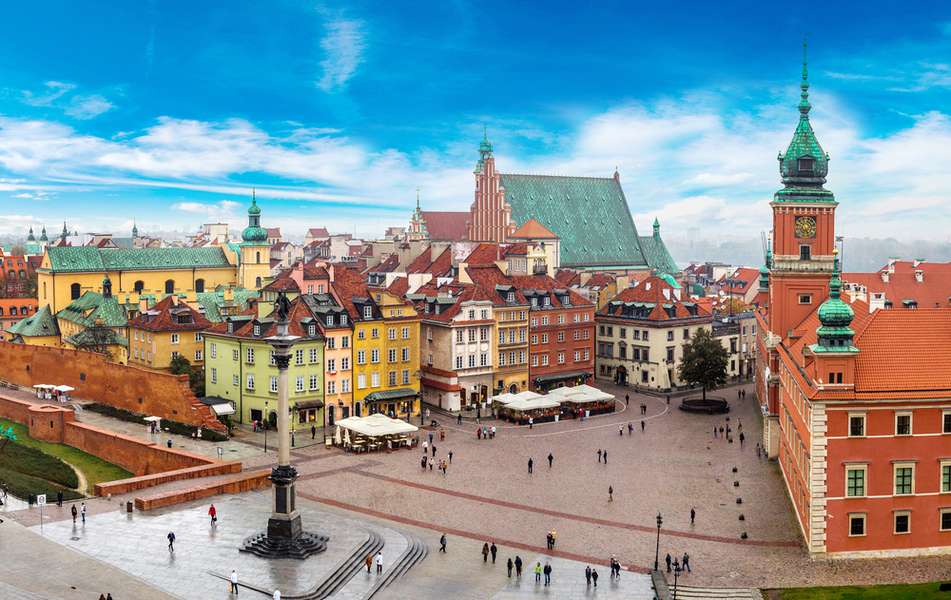 Gamla stan i Warszawa Polen #1 Pussel online