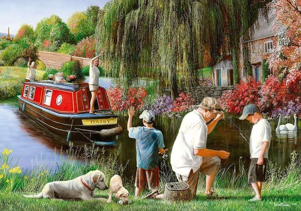 fishing morning with grandpa online puzzle