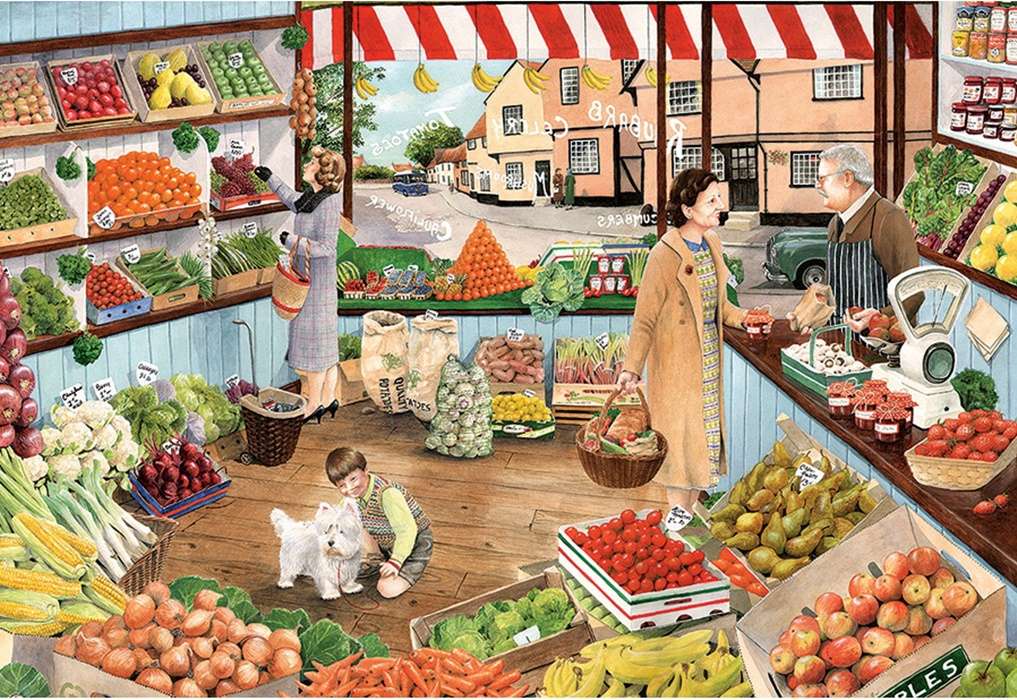 chez le marchand de légumes du quartier puzzle en ligne