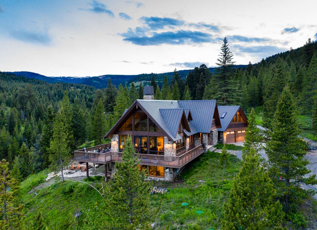 Een huis in de bergen legpuzzel online