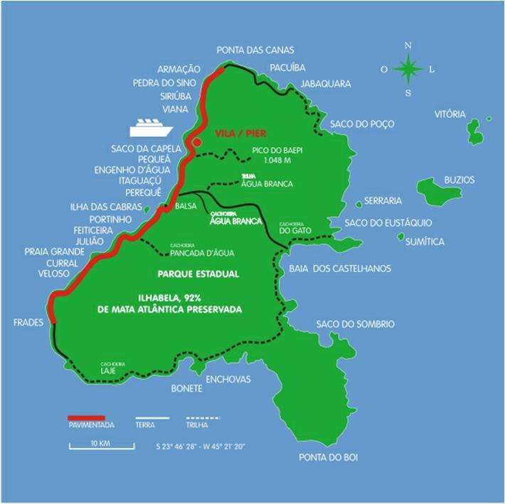 MAPA DE ILHABELA quebra-cabeças online