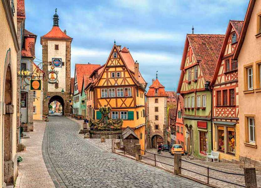 Stad Quedlinburg Tyskland #6 pussel på nätet