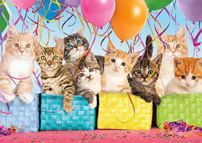 Γατάκια σε τσάντες δώρου #50 online παζλ