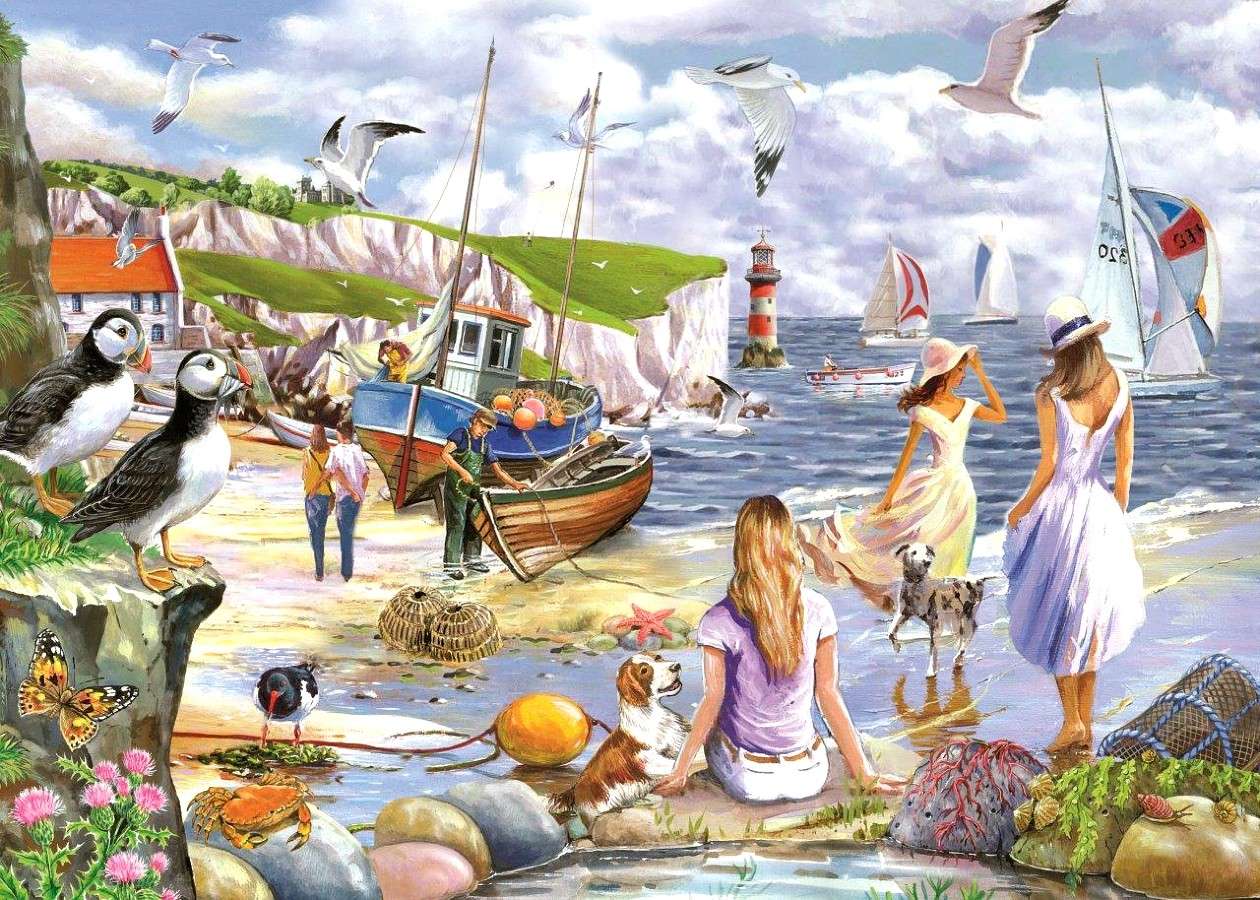 a day on the beach jigsaw puzzle online