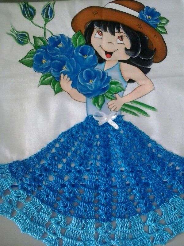 Meisjes diva blauwe petticoat legpuzzel online