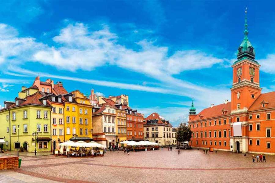 Pohled na Varšavu v Polsku #5 online puzzle