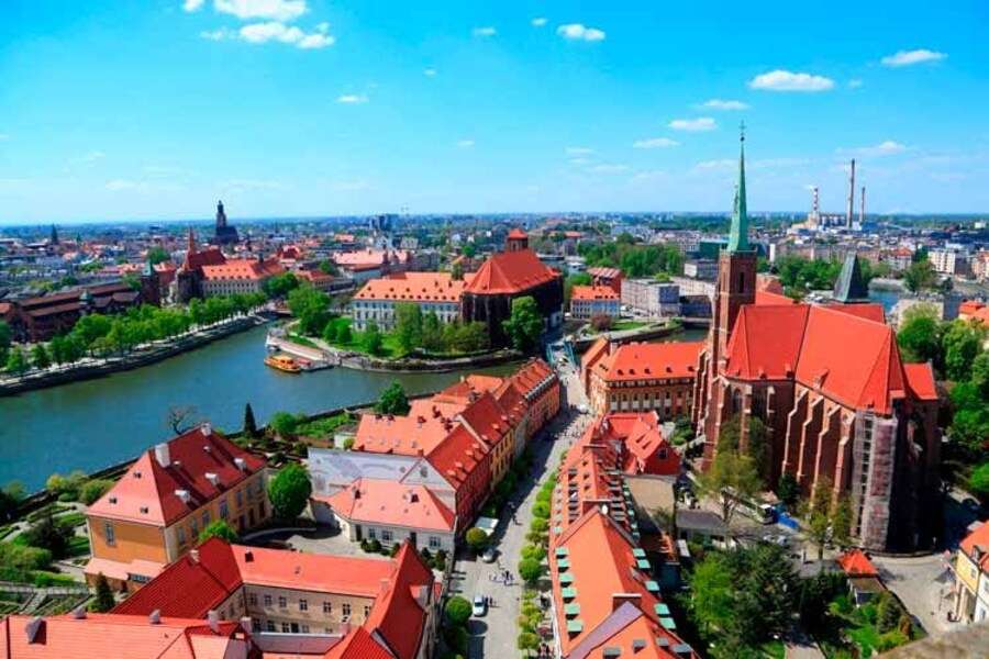 Stad Wroclaw (Wroclaw) i Polen #8 pussel på nätet