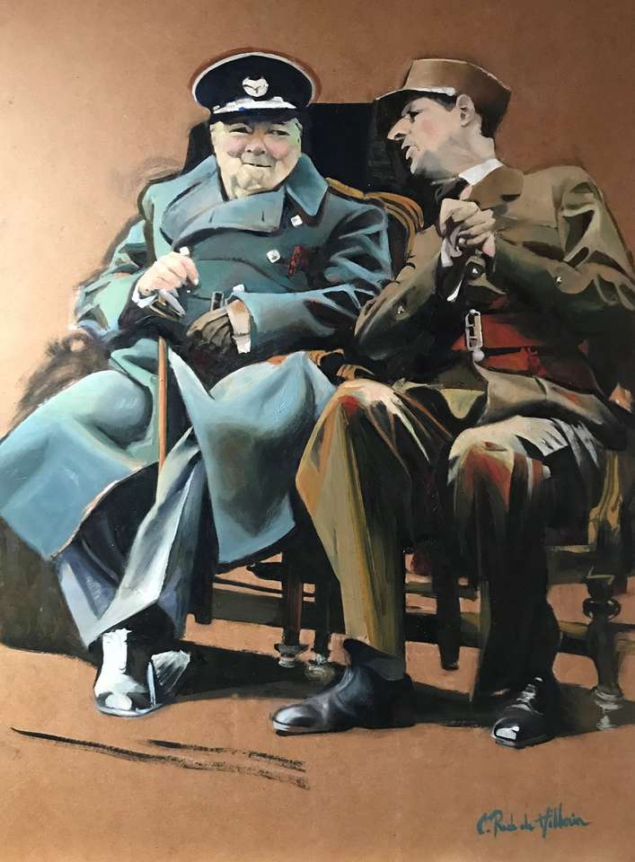 Mésentente cordiale: Churchill et De Gaulle 1944 puzzle en ligne