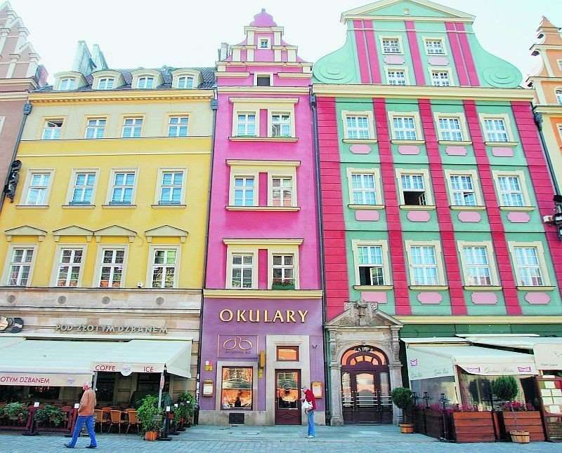 Mietshäuser aus der Renaissance in Wrocław Online-Puzzle
