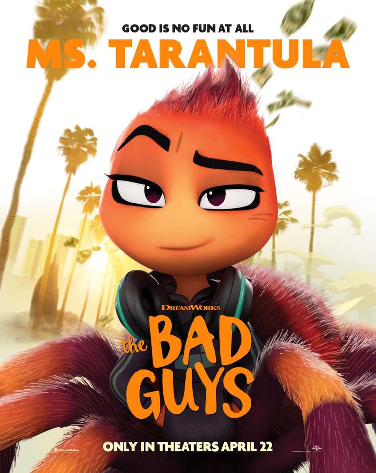 Băieții răi: posterul doamnei Tarantula puzzle online