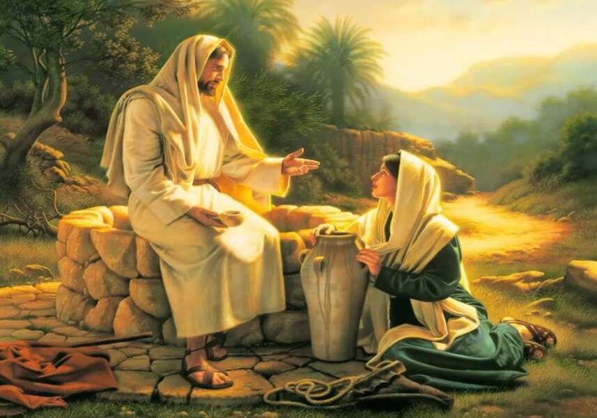 Jesus e a Samaritana quebra-cabeças online
