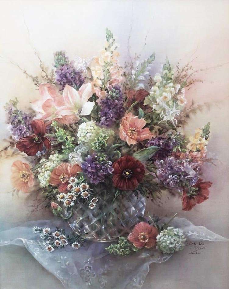 A VERY PRETTY FLOWER VASE jigsaw puzzle online