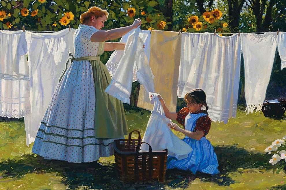 prát prádlo skládačky online