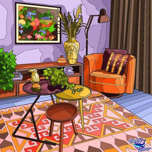 Obývací pokoj domu #40 online puzzle