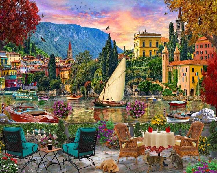 Terrace of a house in Italy #7 online puzzle