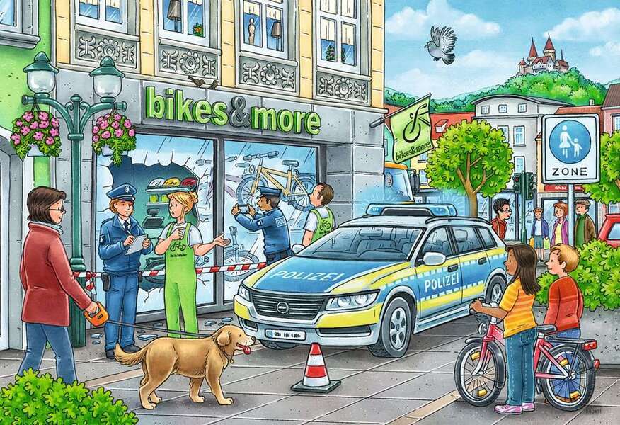 Polizei macht ihre Arbeit Puzzlespiel online