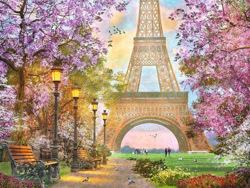 Parisul colorat. jigsaw puzzle online