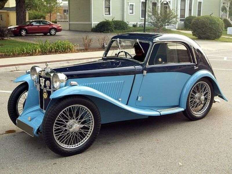 Car MG Midget Airline Coupe Έτος 1936 παζλ online