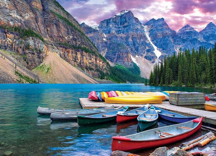dock with canoes jigsaw puzzle online