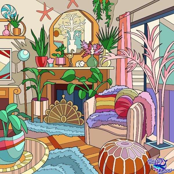 Mooie kamer van een huis #43 legpuzzel online