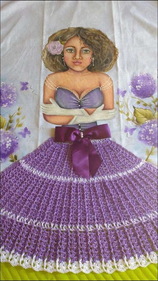 Фиолетовая юбка для девочки Diva онлайн-пазл