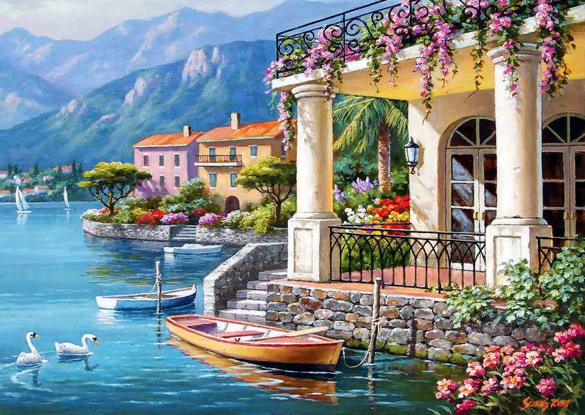 Nice Villa on the Bay jigsaw puzzle online