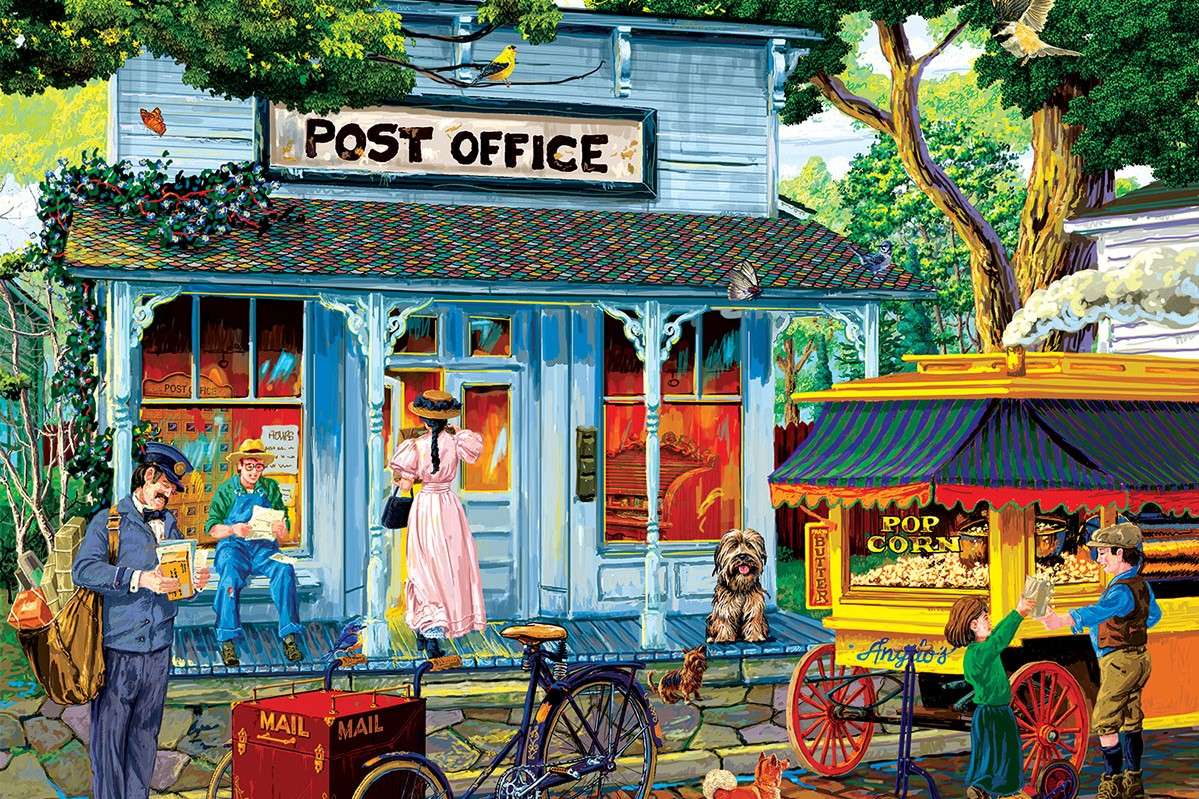 Engels postkantoor in het verleden legpuzzel online