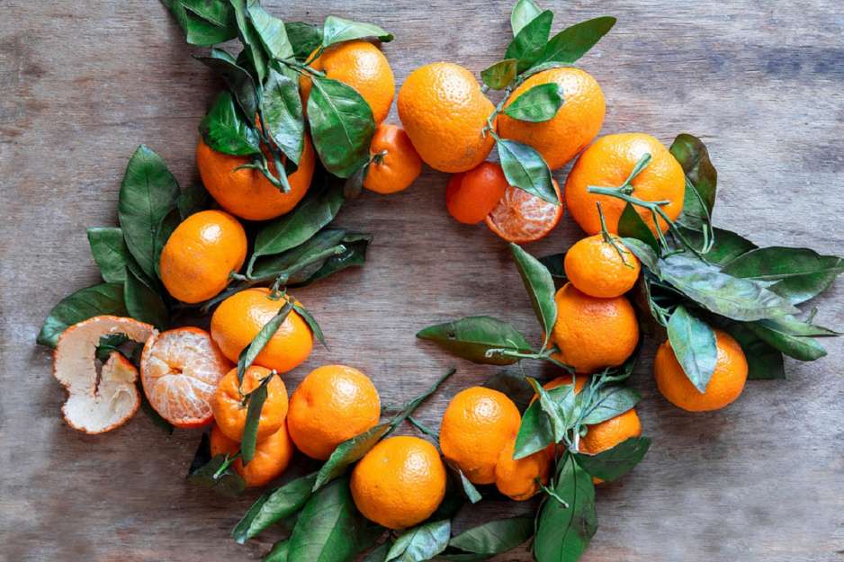mandarina, una fruta tropical del sur rompecabezas en línea
