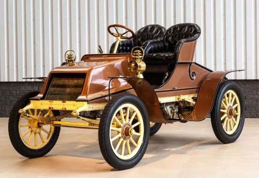 Auto Winton 2 Zylinder 2-Sitzer Baujahr 1904 Online-Puzzle