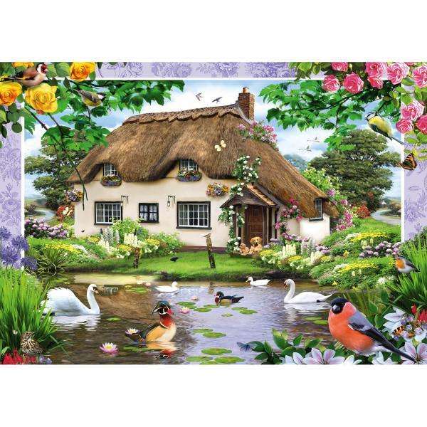 Casa romântica no campo puzzle online