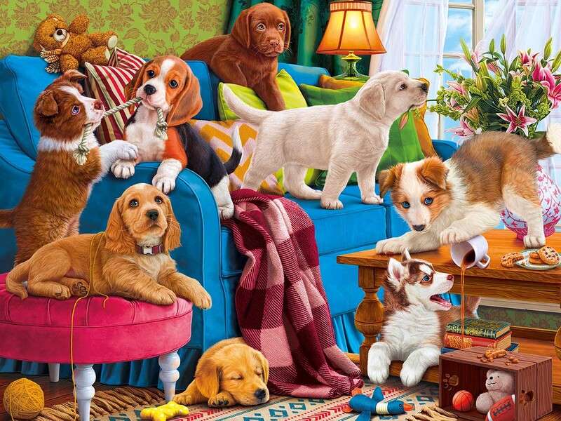 Playful Puppies #64 jigsaw puzzle online