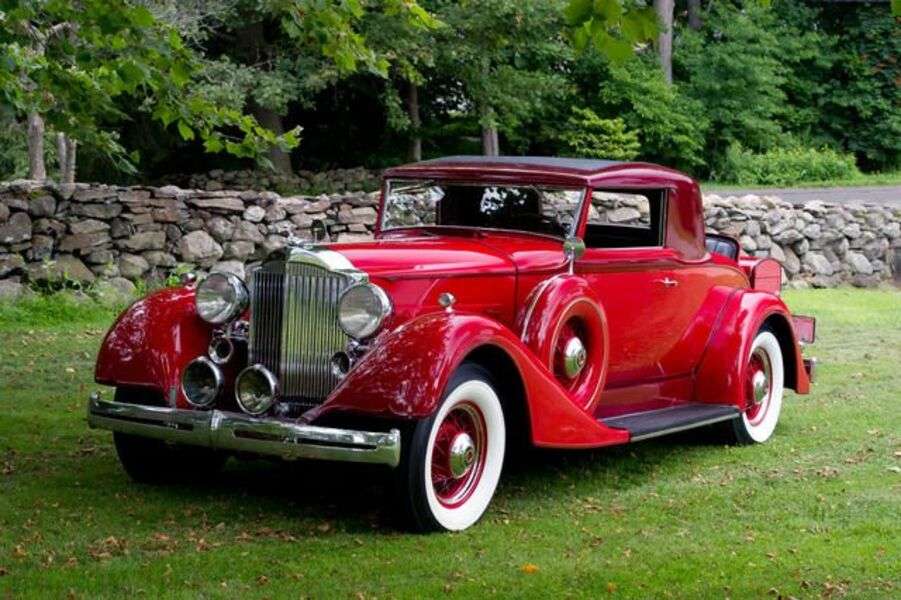 Автомобиль Packard Eighth Coupe 1934 года выпуска пазл онлайн