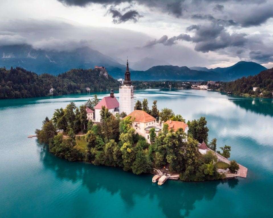 Bledi-tó - Szlovénia online puzzle