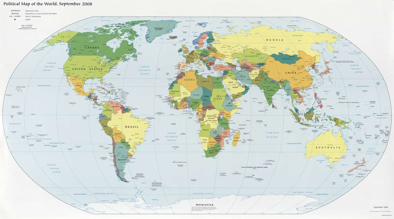 Mapa mundi quebra-cabeças online